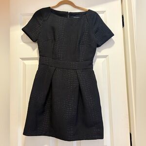 French Connection Crocodile Textured Mini Dress